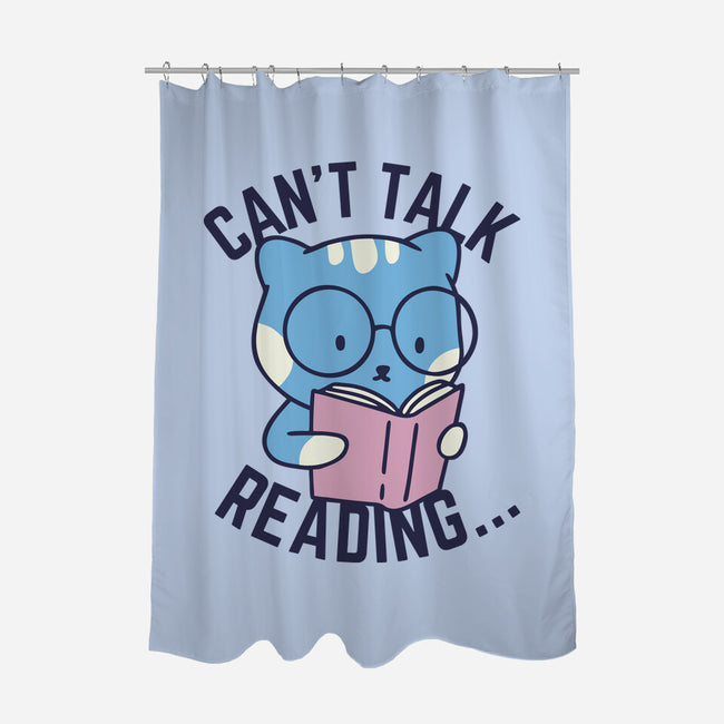 Can't Talk Reading-None-Polyester-Shower Curtain-brunopires