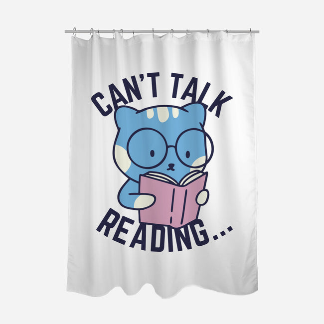 Can't Talk Reading-None-Polyester-Shower Curtain-brunopires