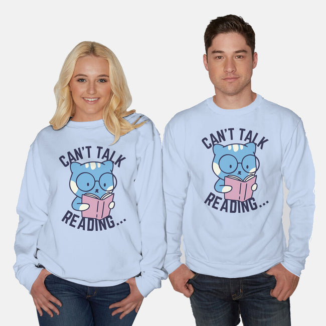 Can't Talk Reading-Unisex-Crew Neck-Sweatshirt-brunopires