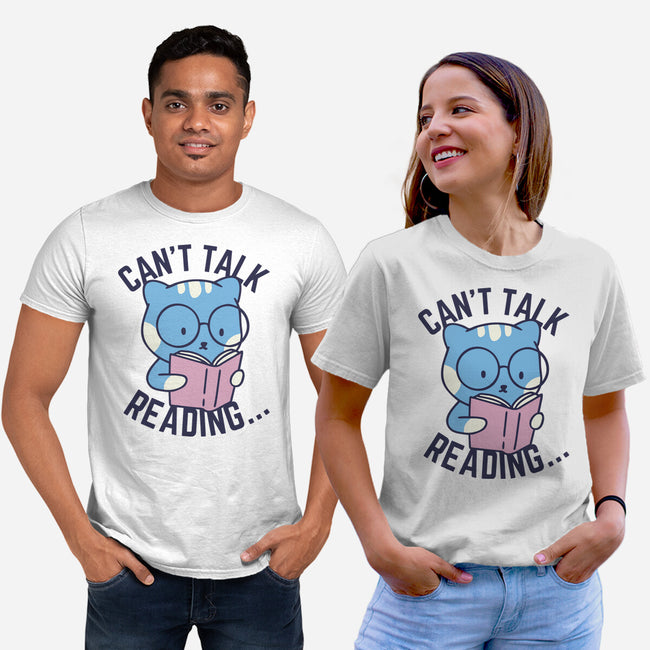 Can't Talk Reading-Unisex-Basic-Tee-brunopires
