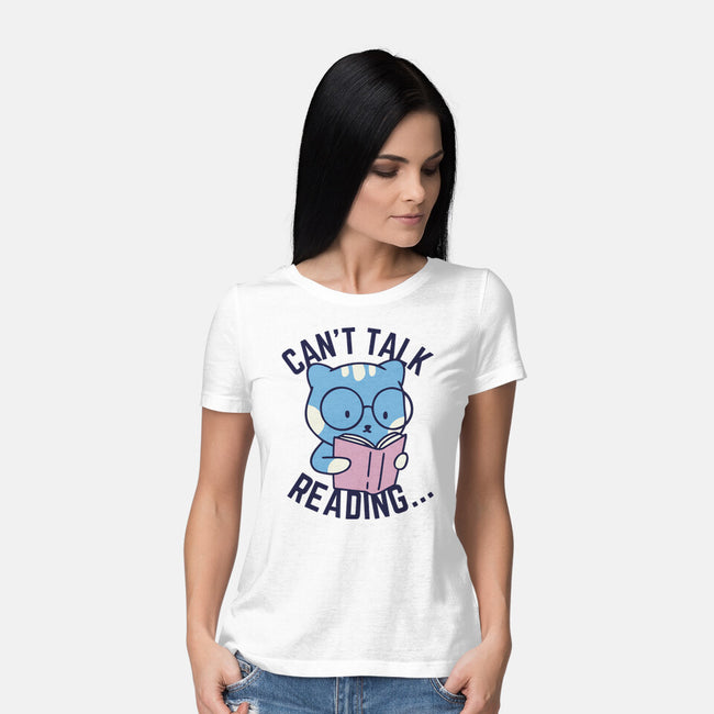 Can't Talk Reading-Womens-Basic-Tee-brunopires