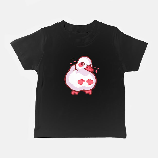 Shy Duck Fingers Touching-Baby-Basic-Tee-xMorfina