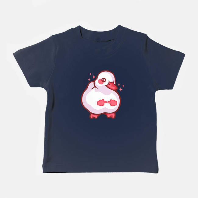 Shy Duck Fingers Touching-Baby-Basic-Tee-xMorfina