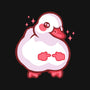 Shy Duck Fingers Touching-Womens-Racerback-Tank-xMorfina