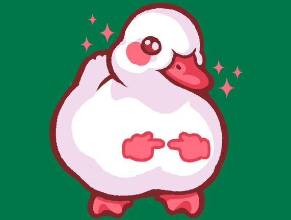 Shy Duck Fingers Touching