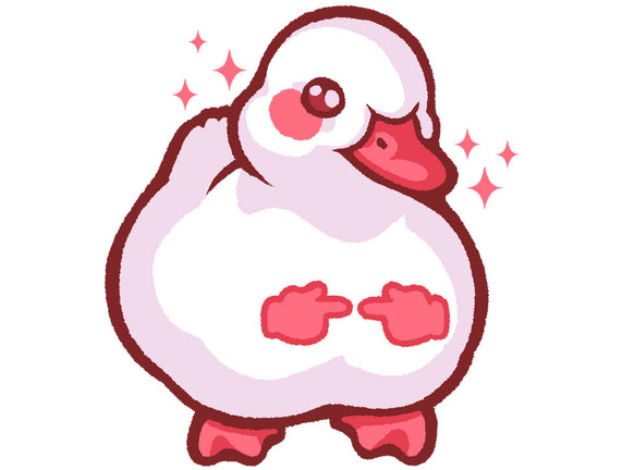 Shy Duck Fingers Touching
