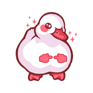 Shy Duck Fingers Touching