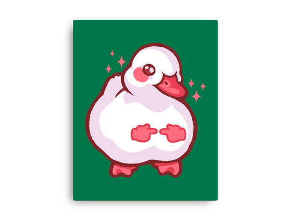 Shy Duck Fingers Touching