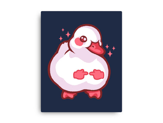 Shy Duck Fingers Touching