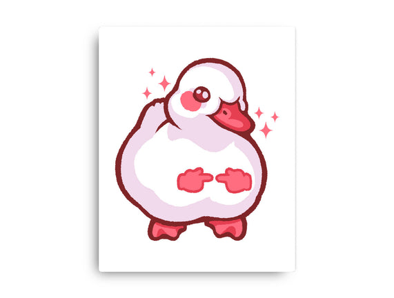 Shy Duck Fingers Touching