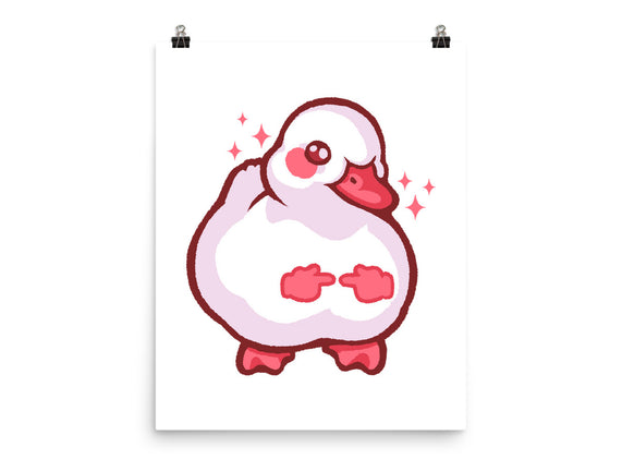 Shy Duck Fingers Touching