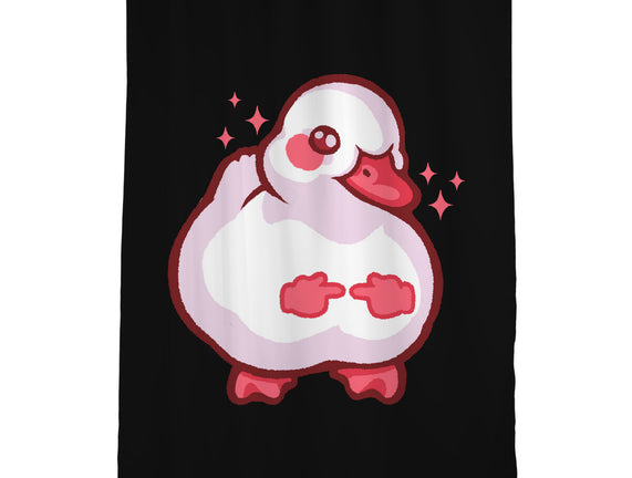 Shy Duck Fingers Touching