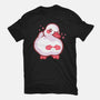 Shy Duck Fingers Touching-Unisex-Basic-Tee-xMorfina