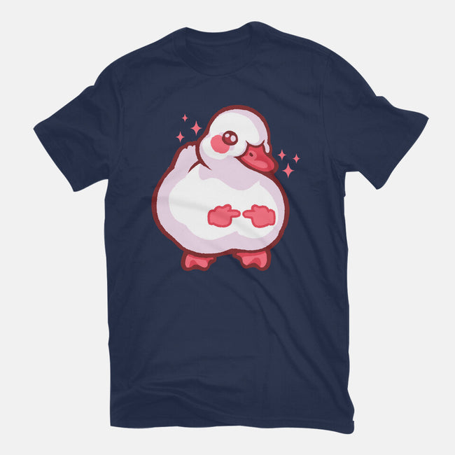 Shy Duck Fingers Touching-Mens-Basic-Tee-xMorfina