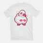Shy Duck Fingers Touching-Mens-Heavyweight-Tee-xMorfina