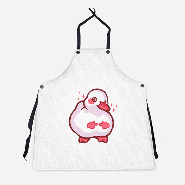 Shy Duck Fingers Touching-Unisex-Kitchen-Apron-xMorfina