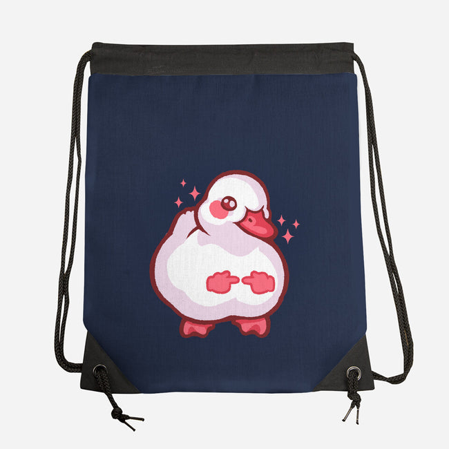 Shy Duck Fingers Touching-None-Drawstring-Bag-xMorfina