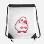 Shy Duck Fingers Touching-None-Drawstring-Bag-xMorfina