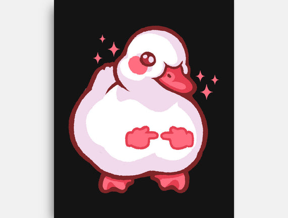 Shy Duck Fingers Touching