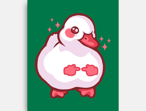 Shy Duck Fingers Touching