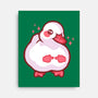 Shy Duck Fingers Touching-None-Stretched-Canvas-xMorfina