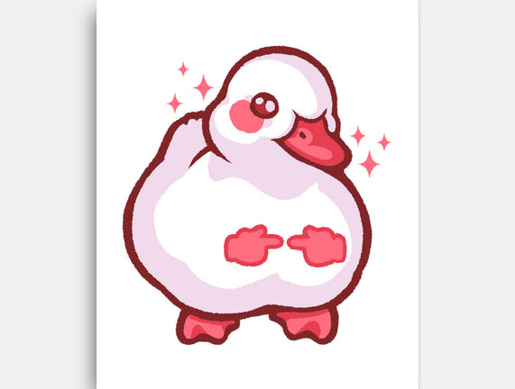 Shy Duck Fingers Touching