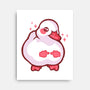 Shy Duck Fingers Touching-None-Stretched-Canvas-xMorfina