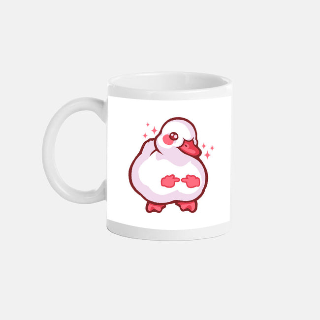 Shy Duck Fingers Touching-None-Mug-Drinkware-xMorfina