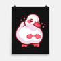 Shy Duck Fingers Touching-None-Matte-Poster-xMorfina