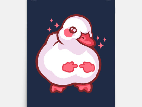 Shy Duck Fingers Touching