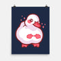 Shy Duck Fingers Touching-None-Matte-Poster-xMorfina