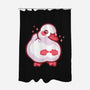 Shy Duck Fingers Touching-None-Polyester-Shower Curtain-xMorfina
