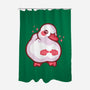 Shy Duck Fingers Touching-None-Polyester-Shower Curtain-xMorfina