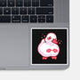 Shy Duck Fingers Touching-None-Glossy-Sticker-xMorfina