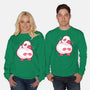 Shy Duck Fingers Touching-Unisex-Crew Neck-Sweatshirt-xMorfina
