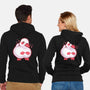 Shy Duck Fingers Touching-Unisex-Zip-Up-Sweatshirt-xMorfina