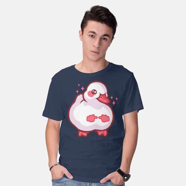 Shy Duck Fingers Touching-Mens-Basic-Tee-xMorfina