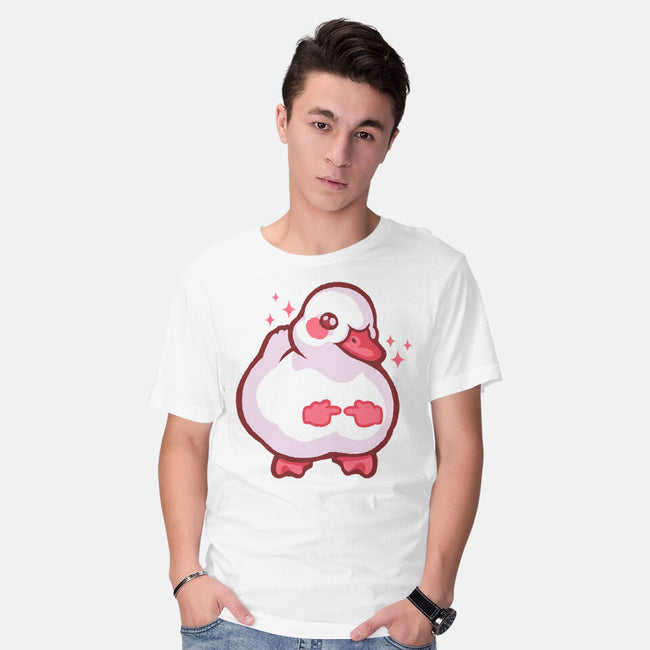 Shy Duck Fingers Touching-Mens-Basic-Tee-xMorfina