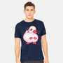 Shy Duck Fingers Touching-Mens-Heavyweight-Tee-xMorfina