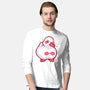 Shy Duck Fingers Touching-Mens-Long Sleeved-Tee-xMorfina
