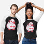 Shy Duck Fingers Touching-Unisex-Baseball-Tee-xMorfina