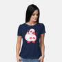 Shy Duck Fingers Touching-Womens-Basic-Tee-xMorfina