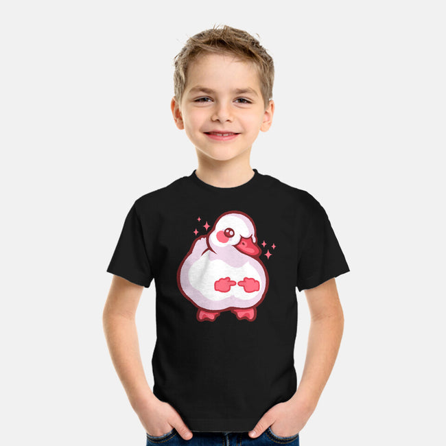 Shy Duck Fingers Touching-Youth-Basic-Tee-xMorfina