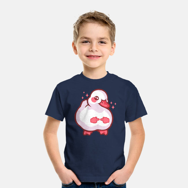 Shy Duck Fingers Touching-Youth-Basic-Tee-xMorfina