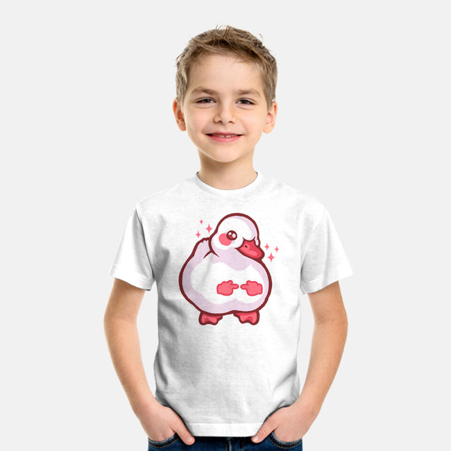Shy Duck Fingers Touching-Youth-Basic-Tee-xMorfina