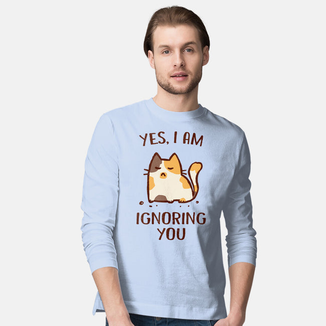 I Am Ignoring You-Mens-Long Sleeved-Tee-kg07