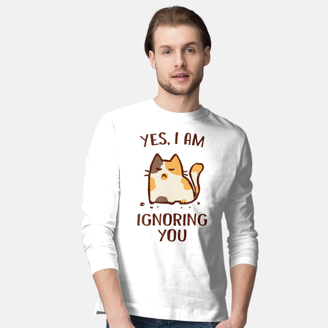 I Am Ignoring You-Mens-Long Sleeved-Tee-kg07