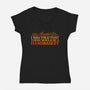 Hell In A Handbasket-Womens-V-Neck-Tee-kg07