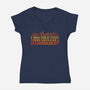 Hell In A Handbasket-Womens-V-Neck-Tee-kg07