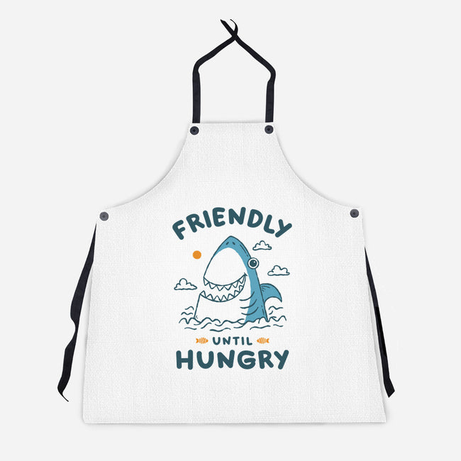 Friendly Until Hungry-Unisex-Kitchen-Apron-XYZ Studio